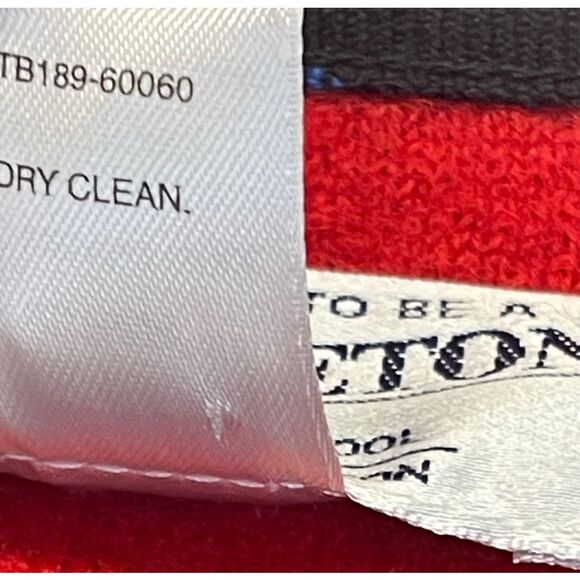 Vintage PENDLETON Jacket Women's Large Bright Red Virgin Wool Full Front Zip - Picture 6 of 10